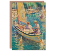 Artery8 Birthday Card Regatta Sailing Boat Ladies Oil Painting For Her Gran Sister Niece Daughter Wife Woman Greeting Card