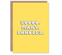 Artery8 Birthday Card So Many Candles Fun Funny Happy Joke Humour For Her Gran Sister Niece Daughter Wife Woman Greeting Card