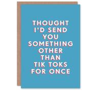 Artery8 Birthday Card Something Other Than Social Media For Him Man Male Dad Brother Son Papa Grandad Greeting Card Fun Funny Humour Joke