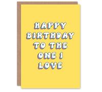 Artery8 Birthday Card To The One I Love For Her Wife Woman Partner Girlfriend Greeting Card