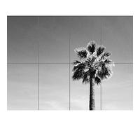 Artery8 Black And White Palm Tree XL Giant Panel Poster (8 Sections)