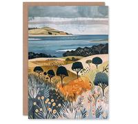 Artery8 Greeting Card Black Isle Cromarty Scottish Highlands Painting Blank For Him Or Her Art Birthday Card