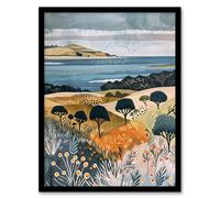 Artery8 Black Isle Cromarty Scottish Highlands Painting Framed Art Print | Size: W12" x H16" Artery8 Multicolor W12" x H16"