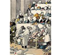 Artery8 Blatter Human Vivisection Animals Satire Illustration Large Wall Art Poster Print Thick Paper 18X24 Inch