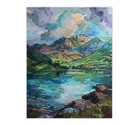 Artery8 Blea Tarn Valley Lake District England Painting Living Room Large Wall Art Poster Print Thick Paper 18X24 Inch