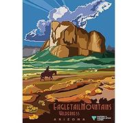 Artery8 BLM Eagletail Mountains Wilderness Arizona Art Print Canvas Premium Wall Decor Poster Mural