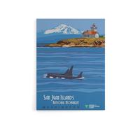 Artery8 BLM San Juan Islands Monument DC Canvas Wall Art Print in Blue | Size: W24" x H32" Artery8 Blue W24" x H32"