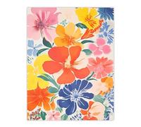 Artery8 Blooming Marvelous By Sofia Francis Geranium Flowers Artwork Colourful Bright And Happy Painting Extra Large XL Wall Art Poster Print