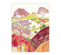 Artery8 Blooming Trees Yorkshire Countryside Landscape Living Room Extra Large XL Wall Art Poster Print