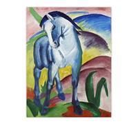 Artery8 Blue Horse I Expressionist Franz Marc Vintage Wall Art Print Poster | Size: W12" x H16" Artery8 Multicolor W12" x H16"
