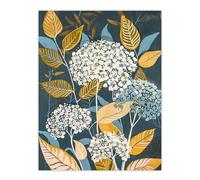 Artery8 Blue Hydrangea Flowers Artwork Floral Bouquet Living Room Large Wall Art Poster Print Thick Paper 18X24 Inch