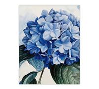 Artery8 Blue Hydrangea Modernist Painting Floral Calm Living Room Large Wall Art Poster Print Thick Paper 18X24 Inch
