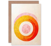 Artery8 Boho Abstract Circles for Wife Her Mum Sister Daughter Mom Gran Nan Birthday Thank You Congratulations Blank Art Greeting Card
