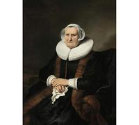 Artery8 Bol Portrait Old Lady Possibly Elisabeth Bas Art Print Canvas Premium Wall Decor Poster Mural