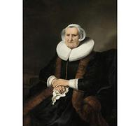 Artery8 Bol Portrait Old Lady Possibly Elisabeth Bas Large Wall Art Poster Print Thick Paper 18X24 Inch