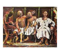 Artery8 Boncompagni Il Concilio Dei Saggi Council Wise Men Painting Premium Wall Art Canvas Print 18X24 Inch