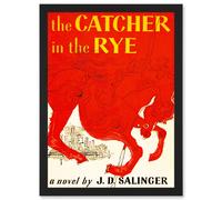 Artery8 Book Cover Catcher In The Rye Salinger Classic Novel A4 Artwork Framed Wall Art Print