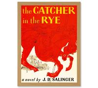 Artery8 Book Cover Catcher In The Rye Salinger Classic Novel A4 Artwork Framed Wall Art Print