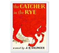 Artery8 Book Cover Catcher In The Rye Salinger Classic Novel A4 Artwork Framed Wall Art Print