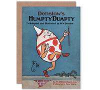 Artery8 Book Cover William Wallace Denslow Humpty Dumpty Greetings Card in Blue Artery8 Blue