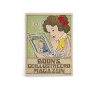 Artery8 Boons Illustrated Magazine Canvas Wall Art Print Georg van Caspel | Size: W18" x H24" Artery8 Multicolor W18" x H24"