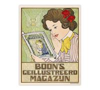 Artery8 Boons Illustrated Magazine Vintage Retro Wall Art Print Caspel | Size: W12" x H16" Artery8 Multicolor W12" x H16"