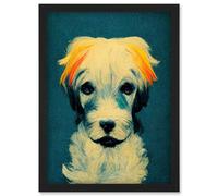 Doppelganger33 LTD Border Terrier Dog Artwork Framed Wall Art Print A4