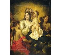 Artery8 Bosschaert Apotheosis The Virgin Art Print Canvas Premium Wall Decor Poster Mural