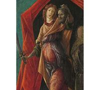 Artery8 Botticelli Judith With Head Of Holofernes Painting Art Print Canvas Premium Wall Decor Poster Mural