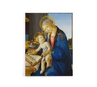Artery8 Botticelli The Virgin & Child Canvas Wall Art Print in Blue | Size: W24" x H32" Artery8 Blue W24" x H32"