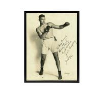 Artery8 Boxer Mauler Jack Dempsey Framed Canvas Wall Art Print in Beige | Size: W24" x H32" Artery8 Beige W24" x H32"