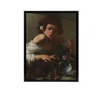 Artery8 Boy Bitten By A Lizard Allegory Caravaggio Framed Canvas Wall Art | Size: W24" x H32" Artery8 Multicolor W24" x H32"