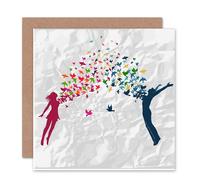 Artery8 Boy Love Birds Anniversary Valentines Card Artery8 Multicolor
