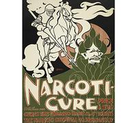 Artery8 Bradley Narcoti-cure Tobacco Habit Cure Advert Large Wall Art Poster Print Thick Paper 18X24 Inch