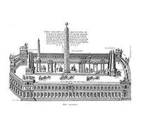 Artery8 Brambilla Roman Circus Maximus Hippodrome Engraving Art Print Canvas Premium Wall Decor Poster Mural