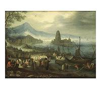 Artery8 Brueghel The Sermon On Sea Of Galilee Unframed Wall Art Print Poster Home Decor Premium