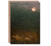 Artery8 Bruno Liljefors Art Card Nocturnal Mood with Wild Ducks Artery8 Multicolor