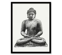 Artery8 Buddha On The Borobudur Drawing Leo Gestel Framed Wall Art Print A4