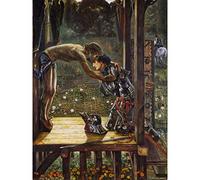 Artery8 Burne Jones Merciful Knight Legend Painting Premium Wall Art Canvas Print 18X24 Inch