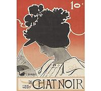 Artery8 Burret Le Chat Noir Black Cat Magazine Advert Art Print Canvas Premium Wall Decor Poster Mural