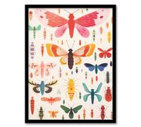 Artery8 Butterflies Bees Beetles And Bugs By Sofia Francis Insect Artwork Painting Artwork Framed Wall Art Print A4