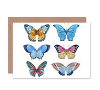 Artery8 Butterflies Vector Watercolour Art Blank Just to Say Card Artery8 Multicolor