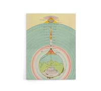 Artery8 Caetani 1855 Map Chart Dante Divine Comedy Canvas Wall Art Print | Size: W24" x H32" Artery8 Multicolor W24" x H32"