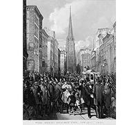 Artery8 Cafferty Wall Street Half Past Two October 13 1857 Painting Art Print Canvas Premium Wall Decor Poster Mural