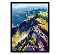 Artery8 Cairngorm Mountains Scottish Highlands Landscape Living Room Art Print Framed Poster Wall Decor 12x16 inch