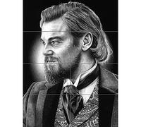 Artery8 Calvin Candie Django Unchained Leo DiCaprio Wayne Maguire XL Giant Panel Poster (8 Sections)