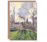 Artery8 Camille Pissarro Art Card The Bell Tower of Bazincourt Blank Greeting Card