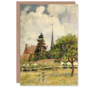 Artery8 Camille Pissarro Art Card The Church at Eragny France Artery8 Multicolor