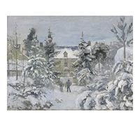 Artery8 Camille Pissarro Piettes House At Montfoucault Painting Large Wall Art Poster Print Thick Paper 18X24 Inch