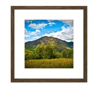 Artery8 Campbell-Hall Glencoe Highland Scotland Photo 8X8 Inch Square Wooden Framed Wall Art Print Picture with Mount in Brown Artery8 Brown